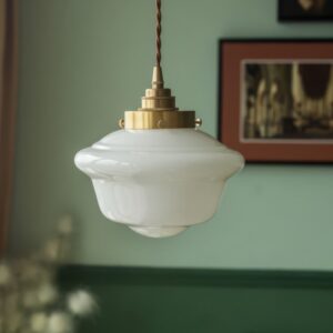 suspension art déco laiton - 1