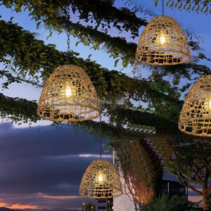 Suspension extérieur rotin 2