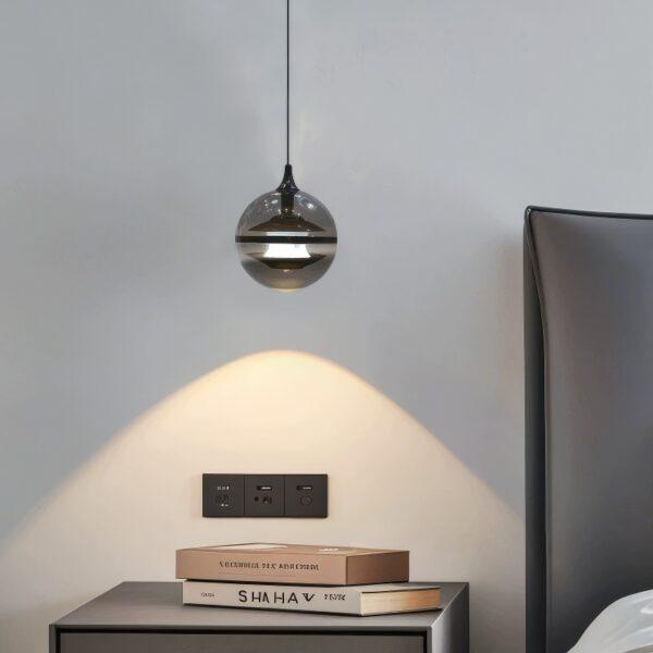 Boule suspension luminaire design moderne