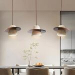Suspension wabi sabi bois pierre naturelle – Image 7
