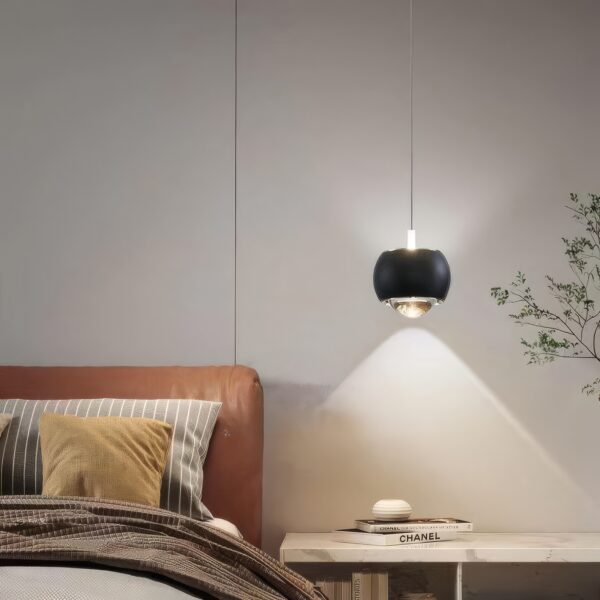 Suspension boule noire