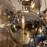 Suspension boule verre fumé – Image 5