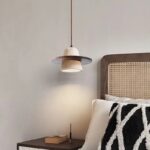 Suspension wabi sabi bois pierre naturelle – Image 6