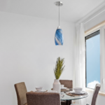 Petite suspension marbre bleu – Image 9
