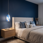 Petite suspension marbre bleu – Image 8