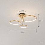 Plafonnier LED design 3 anneaux – Image 3