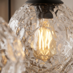 Suspension 3 boules verre transparent – Image 5