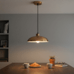 Suspension dorée coupelle