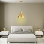 suspension dorée métal