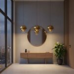 Suspension dorée orbitale – Image 6