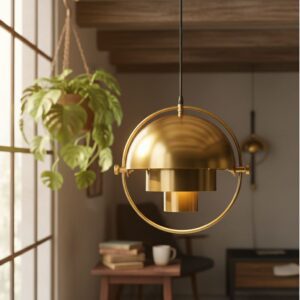 Suspension dorée orbitale (8)