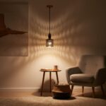 Suspension dorée perforée – Image 8