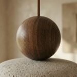 Suspension wabi sabi pierre bois galet – Image 3