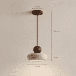 Suspension wabi sabi pierre bois galet – Image 9