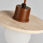 Suspension wabi sabi pierre naturelle globe – Image 4