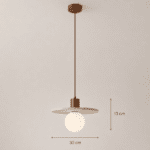 Suspension wabi sabi pierre naturelle globe – Image 2