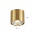 Petit spot plafonnier doré LED – Image 9