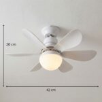 Globe ventilateur plafonnier – Image 9