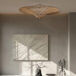 Grand plafonnier osier – Image 3