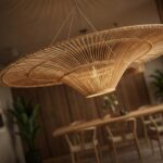 Grand plafonnier osier – Image 5