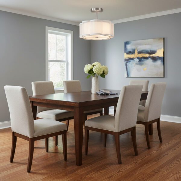 Grand plafonnier tissu design