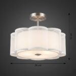 Grand plafonnier tissu design – Image 8