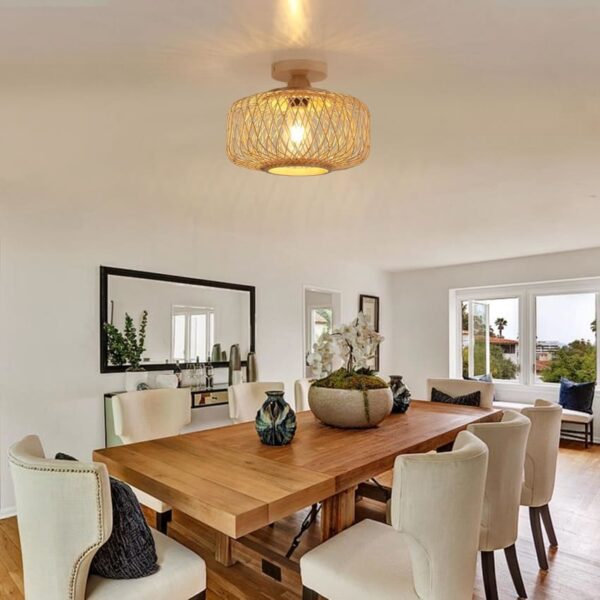 Lampe plafonnier bambou vietnam