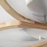 Luminaire plafonnier bois italien – Image 3