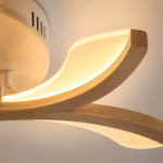 Luminaire plafonnier bois italien – Image 7