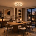 Luminaire plafonnier bois italien – Image 6