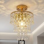 Luminaire plafonnier laiton strass – Image 2