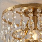 Luminaire plafonnier laiton strass – Image 7