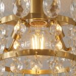 Luminaire plafonnier laiton strass – Image 4