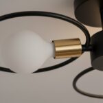 Lustre plafonnier 3 lampes en aluminium – Image 5