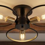 Lustre plafonnier 3 lampes en aluminium – Image 3