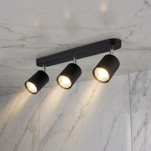 Plafonnier 3 lampes salle de bain