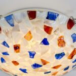 Plafonnier ancien verre vintage – Image 7