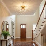 Plafonnier avec feuilles en laiton – Image 2