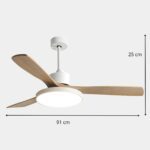 Plafonnier avec ventilateur 3 palmes – Image 10