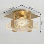 Plafonnier carre en verre – Image 8