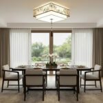 Plafonnier carré en tissu – Image 6