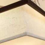 Plafonnier carré en tissu – Image 5