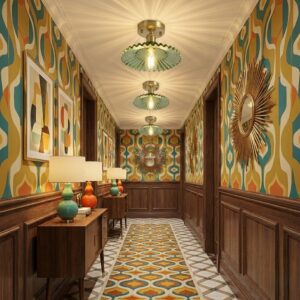 Plafonnier couloir vintage 7