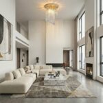 Plafonnier cristal doré – Image 4