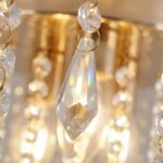 Plafonnier cristal doré – Image 8
