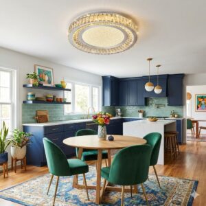 Plafonnier cristal moderne 8