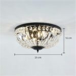 Plafonnier cristal vintage – Image 9