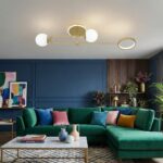 Plafonnier doré design – Image 5