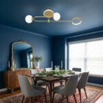 Plafonnier doré design – Image 3