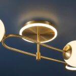 Plafonnier doré design – Image 4